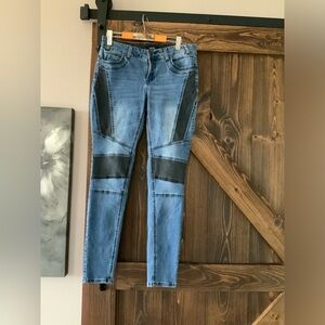 Jeans , UR2B, 2 ton , Blue & Black patches,Size 29
